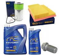 Olio Set Filtri 15W50 6 Litro + Tappo Scarico Olio per Mercedes