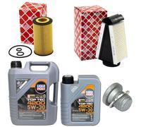 Olio Set Filtri 5W-30 6 Litro + Tappo Scarico Olio per Mercedes