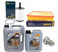 Olio Set Filtri 5W-30 6 Litro + Tappo Scarico Olio per VW Transporter IV 2.8