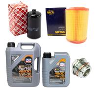 Olio Set Filtri 5W-30 6 Litro + Tappo Scarico Olio per VW Transporter IV