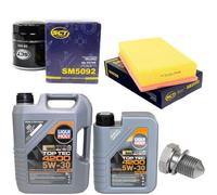 Olio Set Filtri 5W-30 6 Litro + Tappo Scarico Olio per VW Transporter VI