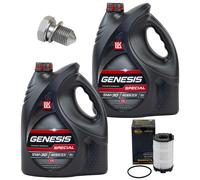 Olio Set Filtri Genesis 5W-30 10 Litro + Vite per Audi R8 Spyder 4.2