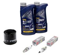 Olio Set Ispezione 2L per Kawasaki ER-6 N Lui F 2012-2017 Filtro Candele