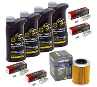 Olio Set Ispezione 4L per Aprilia RSV 1000 Mille Tuono 2001-05 Filtro Candela