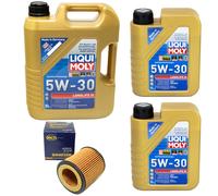 Olio Set Longlife III 5W-30 Liqui Moly 7 Litro + Filtro Olio per BMW 1er 3er 5er