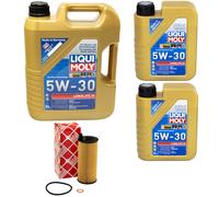 Olio Set Longlife III 5W-30 Liqui Moly 7 Litro + Filtro Olio per BMW 3er 4er 5er