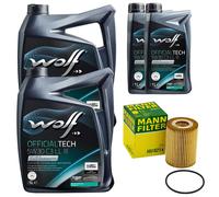 Olio Set Lupo Officialtech C3 Ll III 5W30 12 Litro + Filtro Olio per