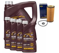 Olio Set Mannol 5W-30 Energia Formula 9 Litro + Filtro per MERCEDES CLASSE S