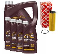Olio Set Mannol 5W-30 Energia Formula PSA 9 Litro + Filtro per Mercedes Vito