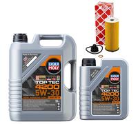 Olio Set Top Tec 4200 5W-30 6 Litro + Filtro Olio per BMW 2er X1 Mini Cooper F48