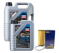 Olio Set Top Tec 4600 5W-30 6 Litro + Filtro Olio per Audi Tt Seat Skoda VW Golf