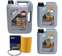 Olio Set Top Tec 5W-30 Liqui Moly 7 Litro + Filtro Olio per Porsche Panamera 3.0