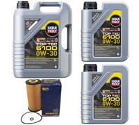Olio Set Top Tec 6100 0W-30 Liqui Moly 7 Litro + Filtro Olio per Hyundai Kia 2.2