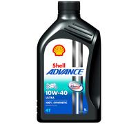 1 Litro Originale Shell Advance 4T Ultra 10W40 4-Takt Olio Motore Moto