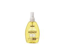 Olio Solare Monoi SPF 30 Corpo e Capelli 150 ml | Alta Protezione UVA/UVB, Effetto Glow Satinato, Olio di Semi di Girasole, Formato Spray, Made in Italy