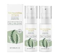 Olio spray nutriente per capelli, Siero spray per la crescita dei capelli al rosmarino, Siero rinforzante e ispessente per capelli, Olio nutriente per il cuoio capelluto, Ripara i danni (2pcs)