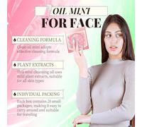 Olio Struccante Cisto, Olio Detergente Cisto Mini, Olio Detergente Naturale Monouso, Olio Detergente Delicato Lenitivo Cisto Per Viaggi 2 Ml 20 Pz (Rosa)