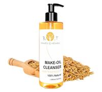 Olio struccante impermeabile 100% naturale, oro. Olio TRIPLA AZIONE: Detergente, detergente e idratante. Rimuove sporco e impurità dalla pelle in un solo gesto - 500 ml