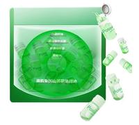 Olio struccante, olio detergente mini, olio detergente ammorbidente, lenitivo, olio detergente idratante, struccante per il trucco, 20 unità confezionate singolarmente, essenziale da viaggio (verde)