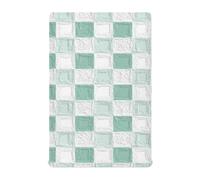 Olio su Tela Verde e Bianco A Scacchi Modello musulmano culla lenzuola bambino biancheria da letto Per bambino 52 ''x28 '' sábanas para