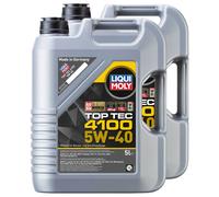Olio Top Tec 4100 5W-40 Liqui Moly 2 X 5 Litro per Dodge Ferrari Fiat Ford