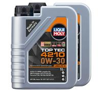Olio Top Tec 4210 0W-30 Liqui Moly 2 X 1 Litro per Audi Mini Seat Nissan Kia