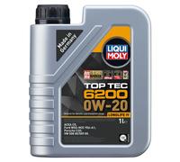 Olio Top Tec 6200 0W-20 Liqui Moly 1 Litro per Audi Kia Porsche Seat Skoda VW