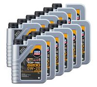 Olio Top Tec 6200 0W-20 Liqui Moly 12X 1 Litro per Audi Hyundai Seat Skoda VW