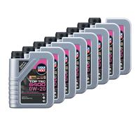 Olio Top Tec 6400 0W-20 Liqui Moly 8 X 1 Litro per Dacia Kia Nissan Renault