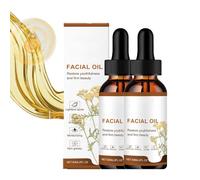 Olio viso idratante rassodante per lucentezza con vitamine e acido ialuronico per ridurre le rughe, macchie scure per la pelle secca e il tono irregolare della pelle (2 pezzi)