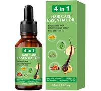 Olio volumizzante 4 in 1 per capelli, prodotti per la cura del cuoio capelluto con doppie punte, idrata il cuoio capelluto, leviga l'effetto crespo, controlla il sebo e dona volume