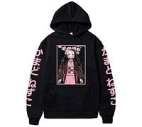OLIPHEE Felpa con Cappuccio con Stampa 3D da Donna Felpa con Cappuccio alla Moda a Maniche Lunghe XXL Anero-B