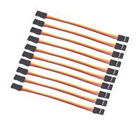 OliRC 10 Pezzi Maschio a Maschio 10 cm servo Estensione condurre Filo 26awg 30cores Cavo per KK MWC Eagle Controllo Scheda(C58-10)