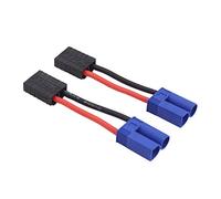 OliRC 2 Pezzi Maschio EC5 a Femmina TRX connettore Adattatore con 14awg 5cm Cavo (C112-2)