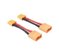 OliRC 2 pezzi maschio XT90 a femmina XT60 connettore Adattatore con 14awg 2 pollici cavo(C96-2)