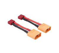 OliRC 2pcs Maschio XT90 a Femmina Deans T Plug connettore Adattatore con 14awg 2in Cavo(C100-2)