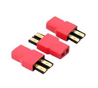 OliRC 3 Pezzi Nessun Cavo Collegamento Diretto Traxxas TRX Style Maschio a T-Plug Connettore Deans Style Femmina (C63-3)