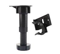 OLIREXD Confezione da 4 piedini regolabili in altezza per mobili da armadio, rotelle per cucina, bagno, gambe di livellamento dell'armadio