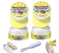 Olite While - Detergente per scarpe bianco, spugna delicata bianca per la pulizia delle scarpe, crema detergente multiuso senza risciacquo, per varie scarpe, 2 pezzi, Taglia unica
