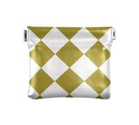 Oliva Scacchi Plaid Buffalo Delle Donne In Pelle Moneta Cambiamento Della Borsa Unico Titolare di Carta per Gli Uomini Donne Viaggio monedero de tela para mujer, Verde oliva a scacchi di bufalo, 1