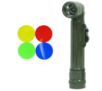 Oliva TL-142 Torcia Da Campo - US Esercito Piccolo Verde Ad Angolo Retto LED