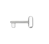 OLIVARI Chiave POLO per serratura foro patent mat. OTTONE col. CROMO SATINATO