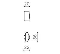 OLIVARI Chiavistello/nottolino LINK tondo libero occupato mat. OTTONE col. CROMO