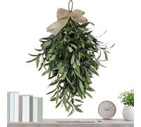 Olive-Drop Swag-Artificial Olive-Swag, seguace di oliva artificiale per | Vacanze, corona d'oliva verde 60 cm/23,62 pollici, decorazione di ghirlande per matrimonio, festa di compleanno, F