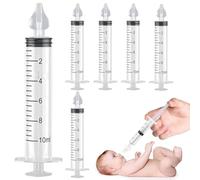 Olive Nasali Per Lavaggi Neonato, 6 pezzi, Baby Doccia Nasale Sicuro e Confortevole, Irrigazione Nasale Riutilizzabile Portatile Aspiratore Nasale, Olive Nasali per Lavaggi Neonato, Beccuccio Morbido