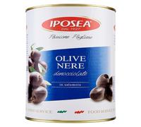 OLIVE NERE IPOSEA DENOCCIOLATE IN SALAMOIA BARATTOLO ALLUMINIO DA 4000 ML