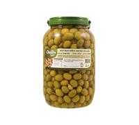 Olive schiacciate con condimento all'aglio. 2,2 kg