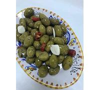 Olive verdi 3 kg. siciliane Artigianali (Schiacciate)