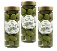 Olive Verdi Bella Di Cerignola, Oliva da Tavola 3 pezzi da 330 grammi