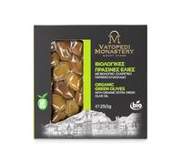 Olive Verdi Biologiche dagli Antichi Uliveti del Monastero di Vatopedi, Monte Athos - 250g